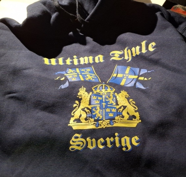 ULTIMA THULE - SVERIGE Kapuzenpulli blau L * Einzelstück *